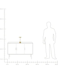 Lampada da tavolo senza fili a LED MAGO con dimmer Metallo Oro