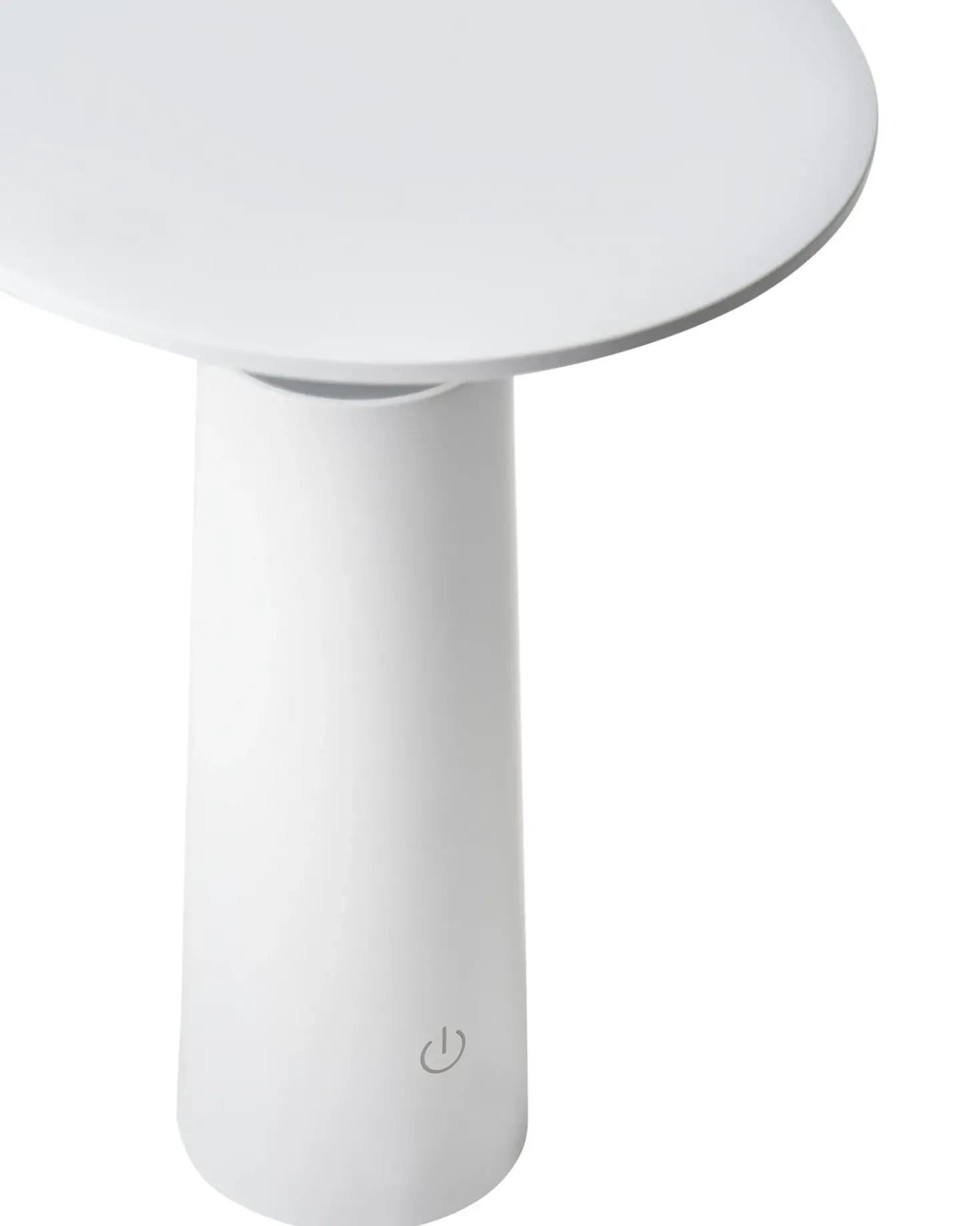 Lampada da tavolo senza fili a LED LEVIRA con dimmer Metallo Bianco