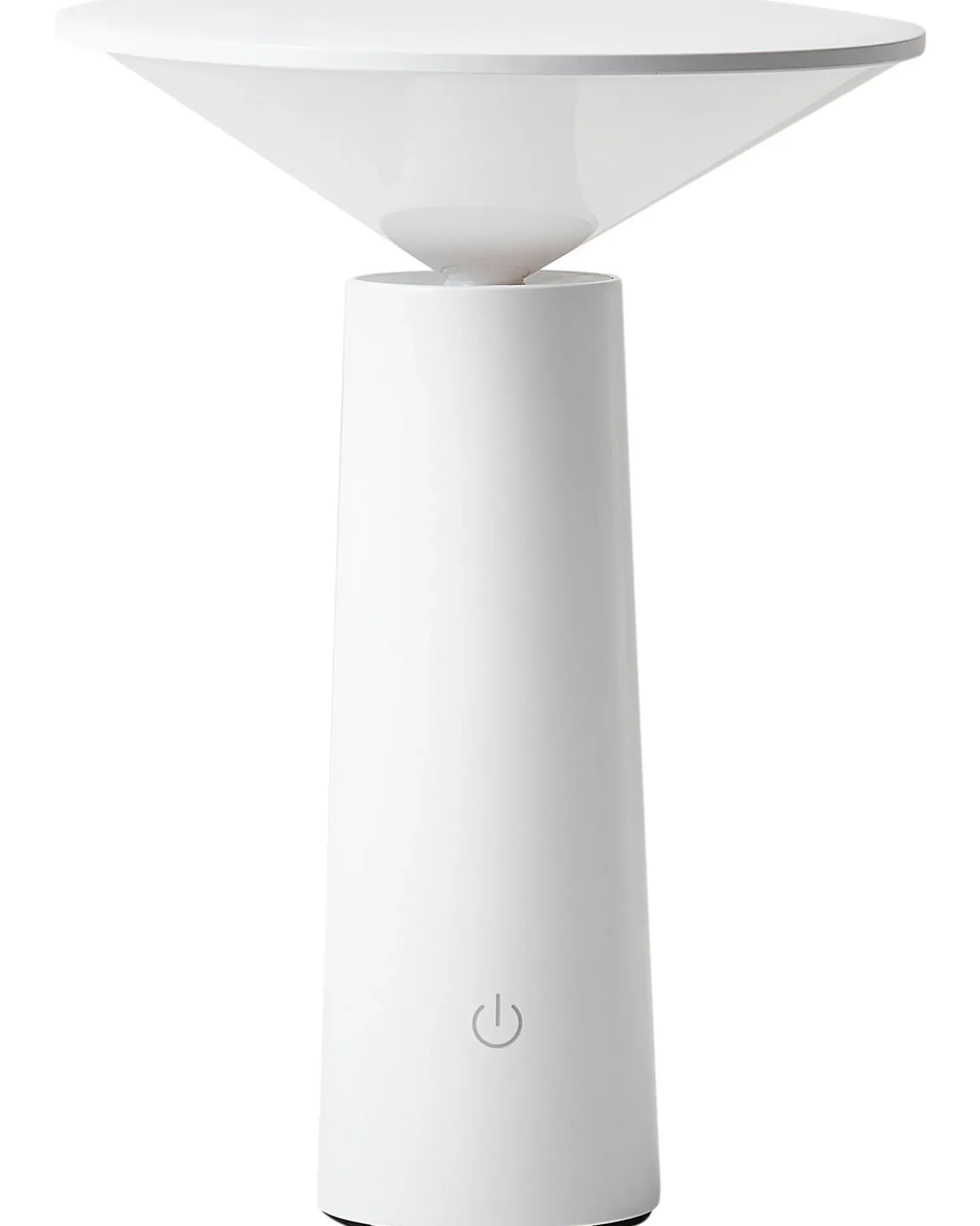 Lampada da tavolo senza fili a LED LEVIRA con dimmer Metallo Bianco
