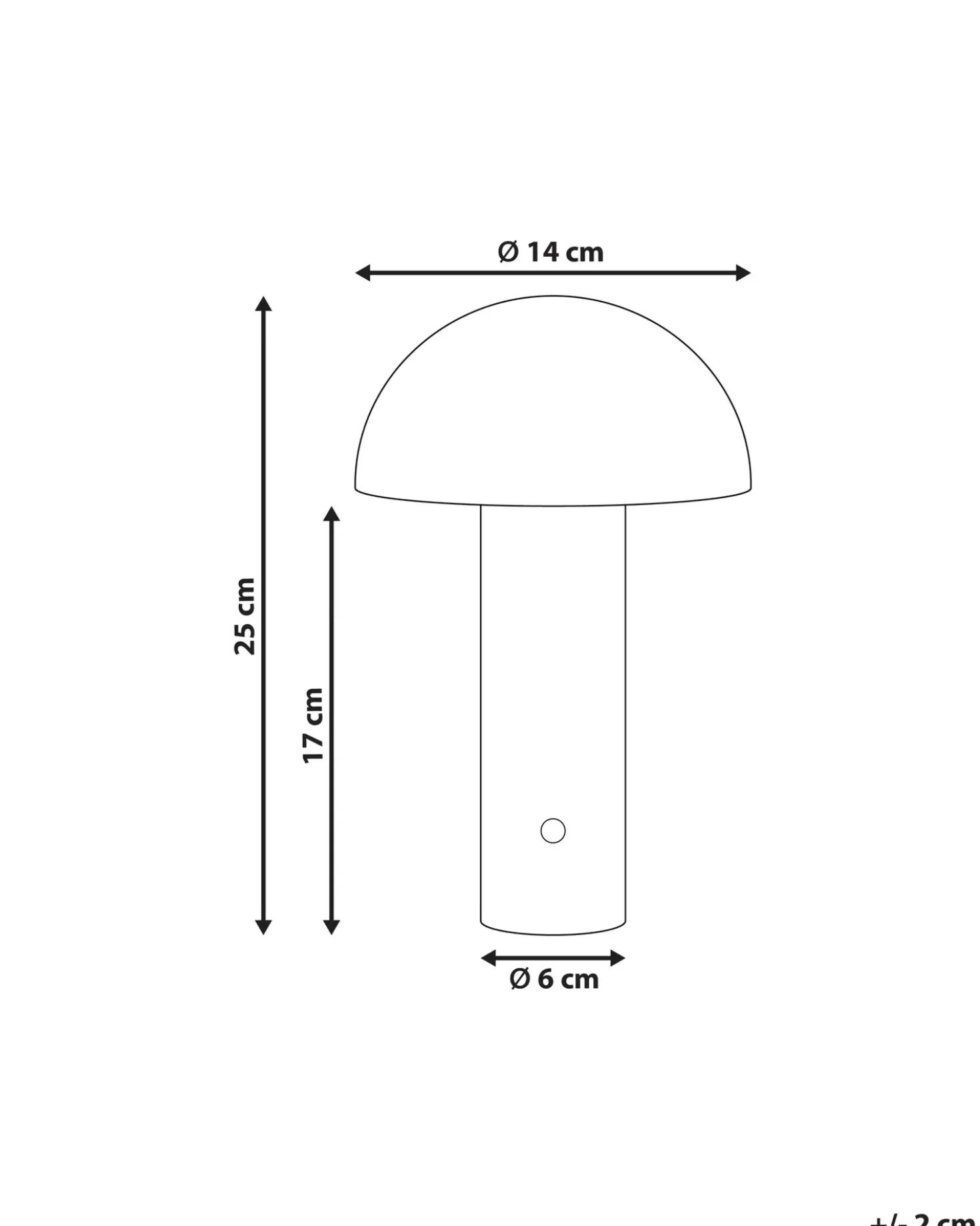 Lampada da tavolo senza fili a LED BOJO con dimmer Metallo Verde scuro
