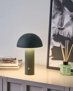 Lampada da tavolo senza fili a LED BOJO con dimmer Metallo Verde scuro