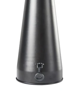 Lampada da tavolo senza fili a LED BOCONO con dimmer Metallo Nero