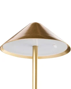 Lampada da tavolo senza fili a LED MODJO con dimmer Metallo Oro