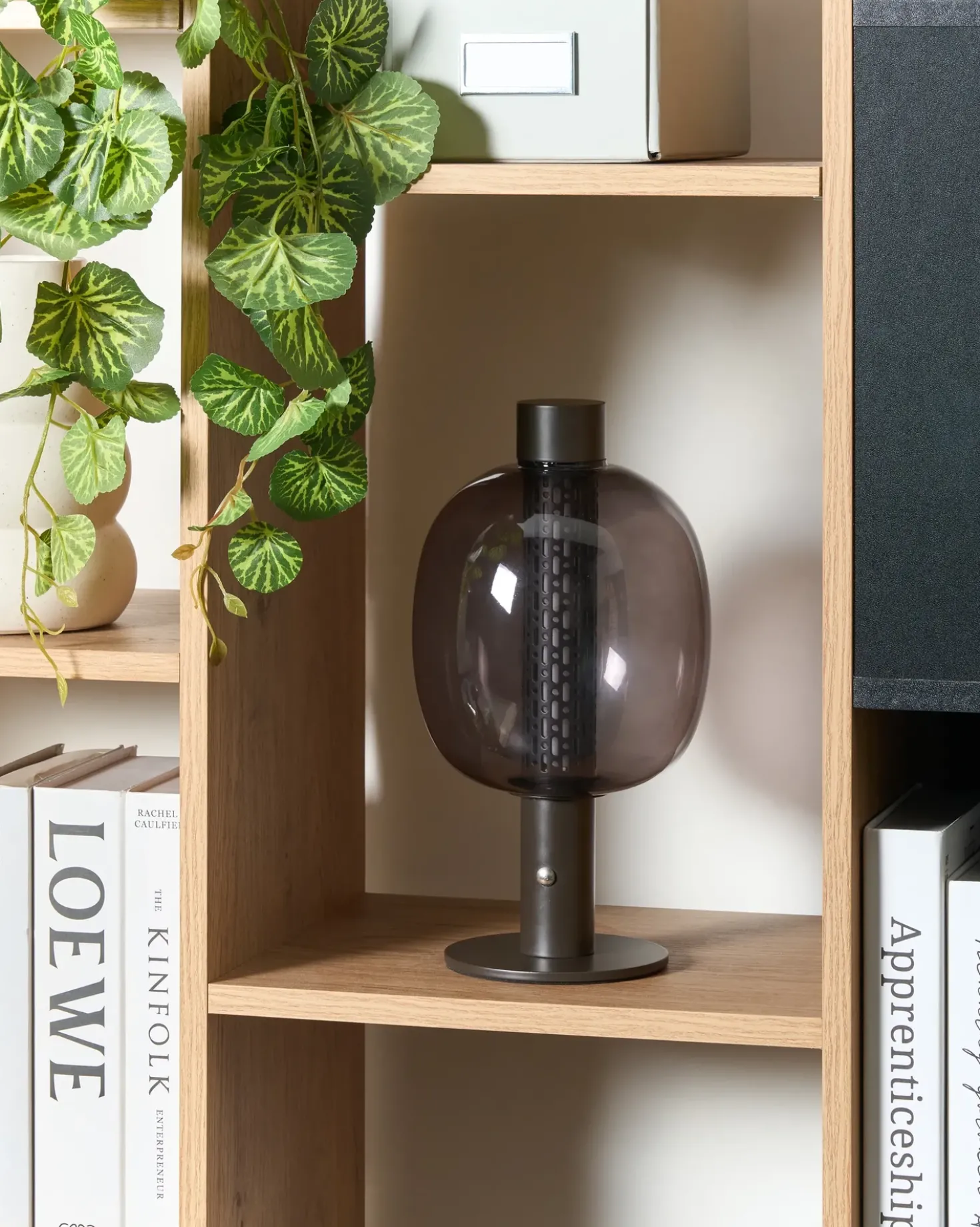 Lampada da tavolo senza fili a LED PULANGI con dimmer Metallo Nero