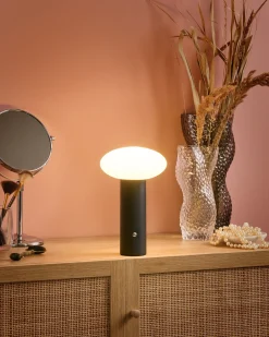 Lampada da tavolo senza fili a LED BUAYAN con dimmer Metallo Nero