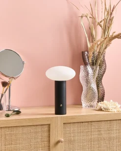 Lampada da tavolo senza fili a LED BUAYAN con dimmer Metallo Nero