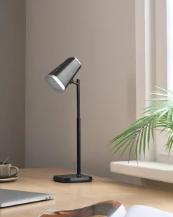 Lampada da tavolo senza fili a LED MUSCA con dimmer Nero