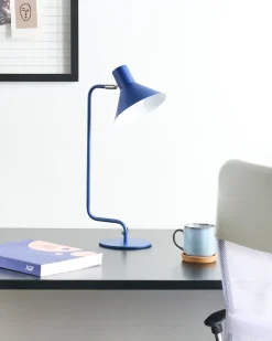 Lampada da tavolo senza fili RIMAVA Regolabile Metallo Blu