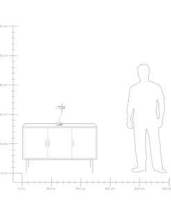 Lampada da tavolo senza fili a LED ALVIELA con dimmer Metallo Bianco