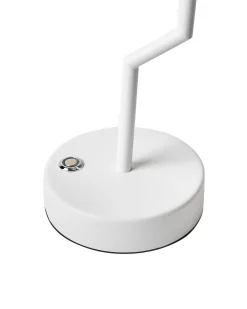 Lampada da tavolo senza fili a LED ALVIELA con dimmer Metallo Bianco