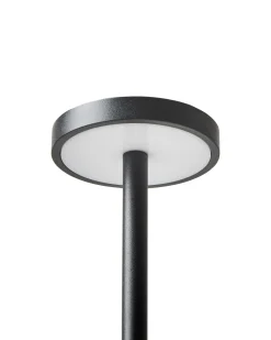 Lampada da tavolo senza fili a LED LIZANDRO con dimmer Metallo Nero