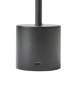 Lampada da tavolo senza fili a LED LIZANDRO con dimmer Metallo Nero