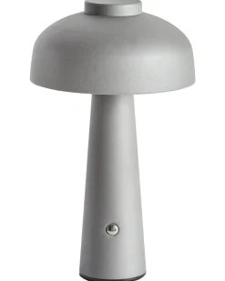 Lampada da tavolo senza fili a LED AGUSAN con dimmer Metallo Grigio