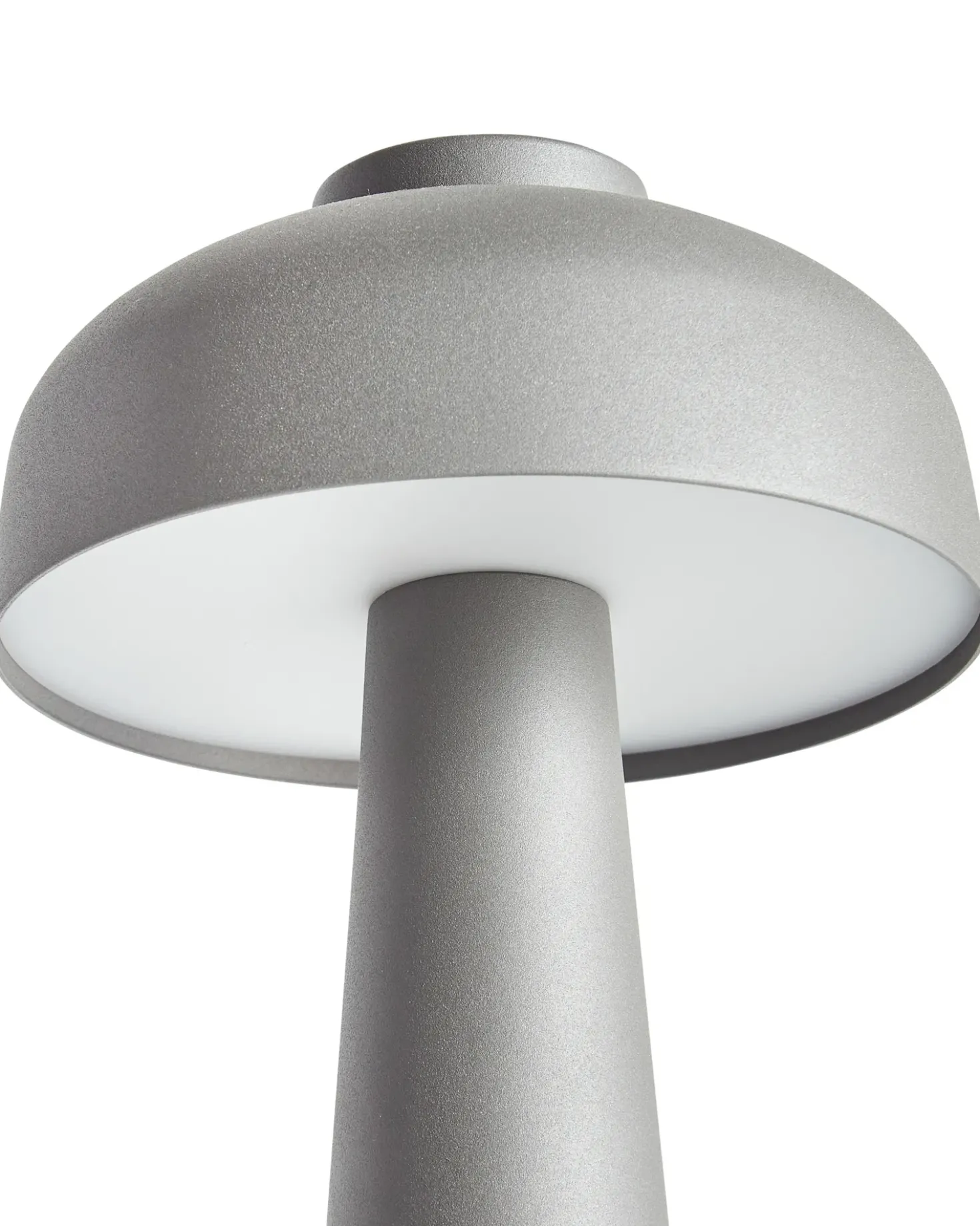 Lampada da tavolo senza fili a LED AGUSAN con dimmer Metallo Grigio
