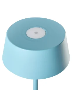 Lampada da tavolo senza fili a LED GUDER con dimmer Metallo Blu
