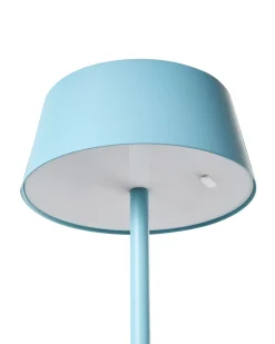 Lampada da tavolo senza fili a LED GUDER con dimmer Metallo Blu
