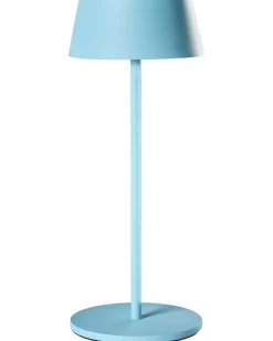 Lampada da tavolo senza fili a LED GUDER con dimmer Metallo Blu