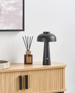 Lampada da tavolo senza fili a LED AGUSAN con dimmer Metallo Nero
