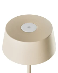 Lampada da tavolo senza fili a LED GUDER con dimmer Metallo Beige