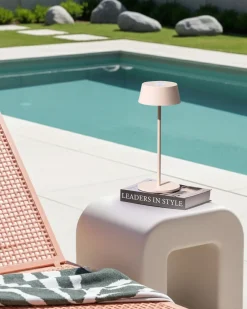 Lampada da tavolo senza fili a LED GUDER con dimmer Metallo Beige