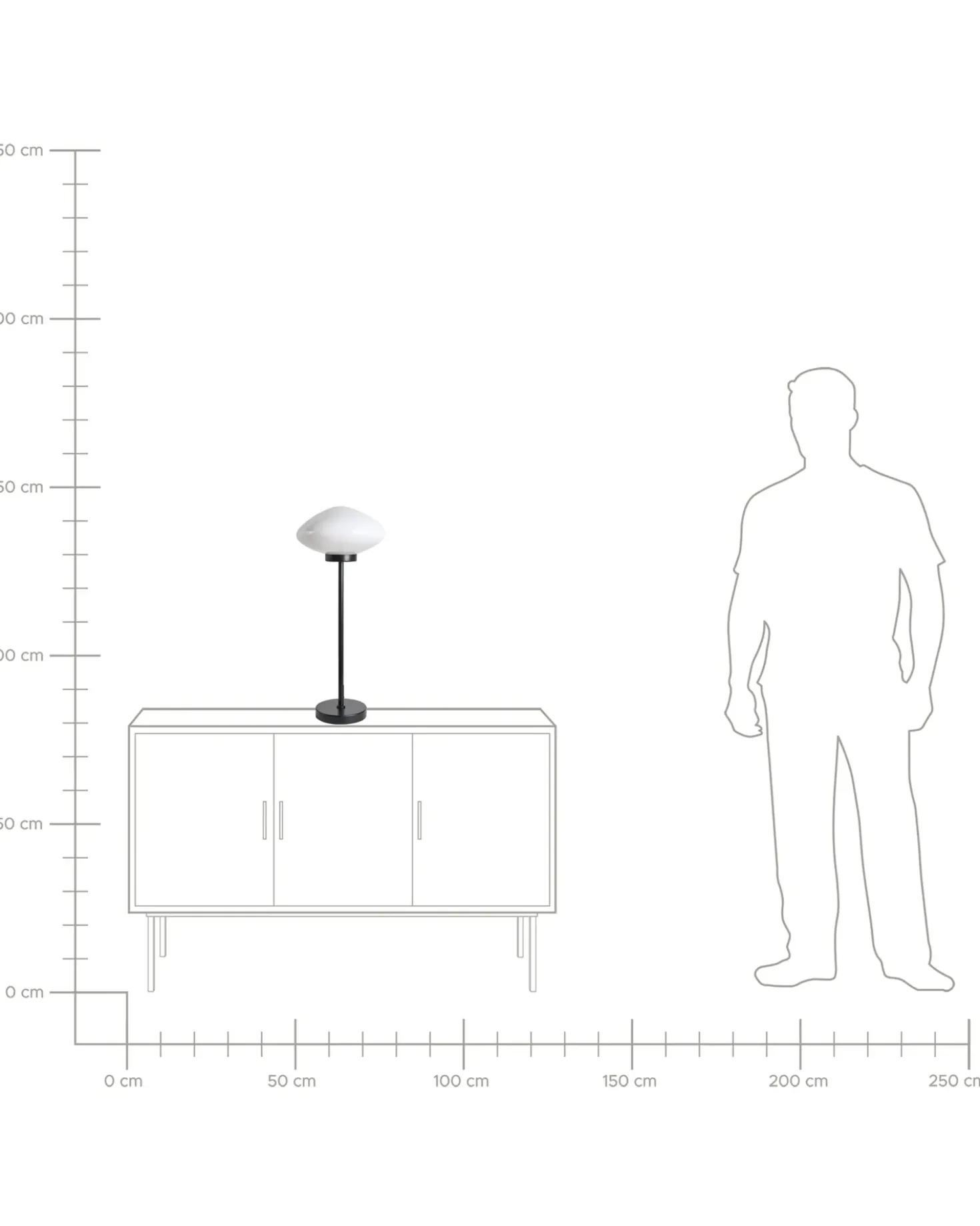 Lampada da tavolo SIBUN Metallo Nero