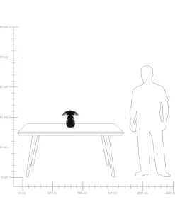 Lampada da tavolo SIGI Metallo Nero
