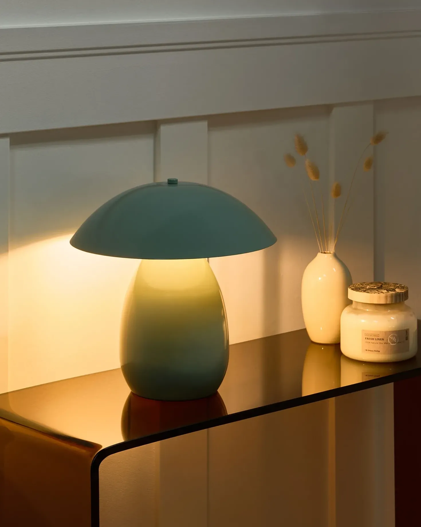 Lampada da tavolo SIGI Metallo Verde chiaro