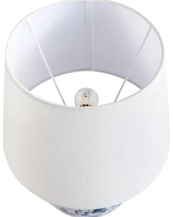 Lampada da tavolo SILVES Porcellana Bianco/Blu
