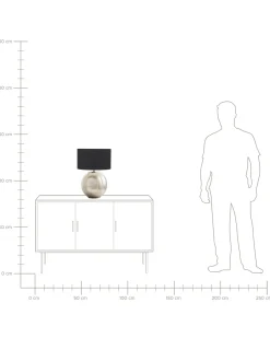 Lampada da tavolo SOBRAMATI Metallo Argento