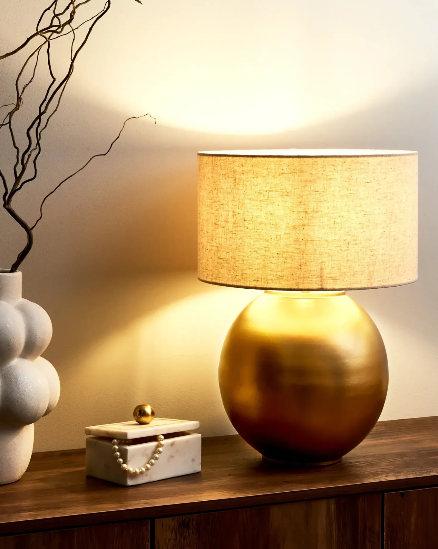 Lampada da tavolo SOBRAMATI Metallo Ottone