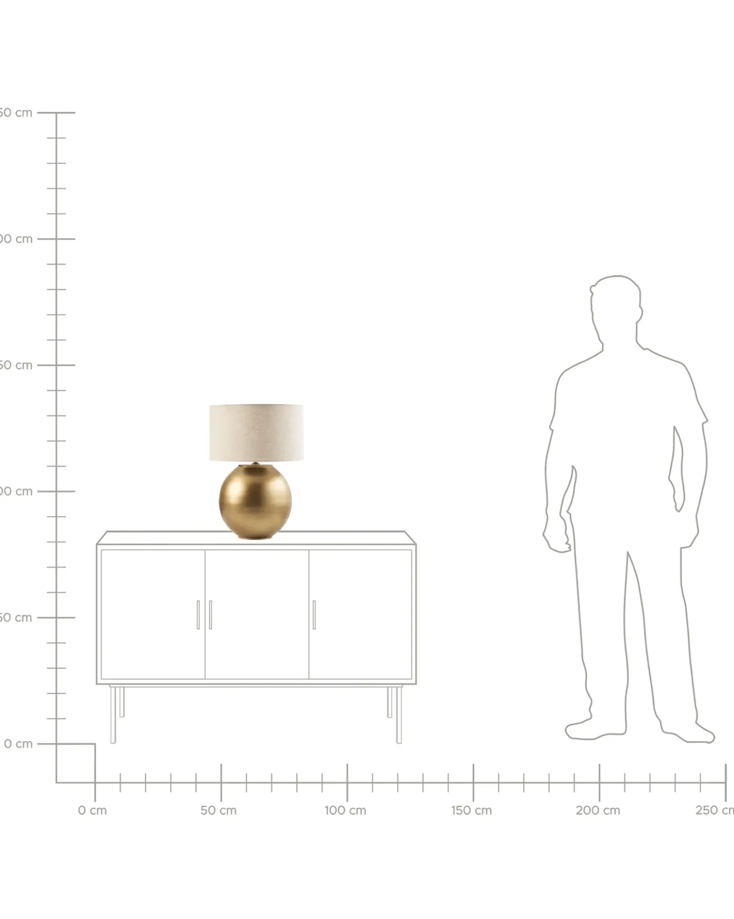 Lampada da tavolo SOBRAMATI Metallo Ottone