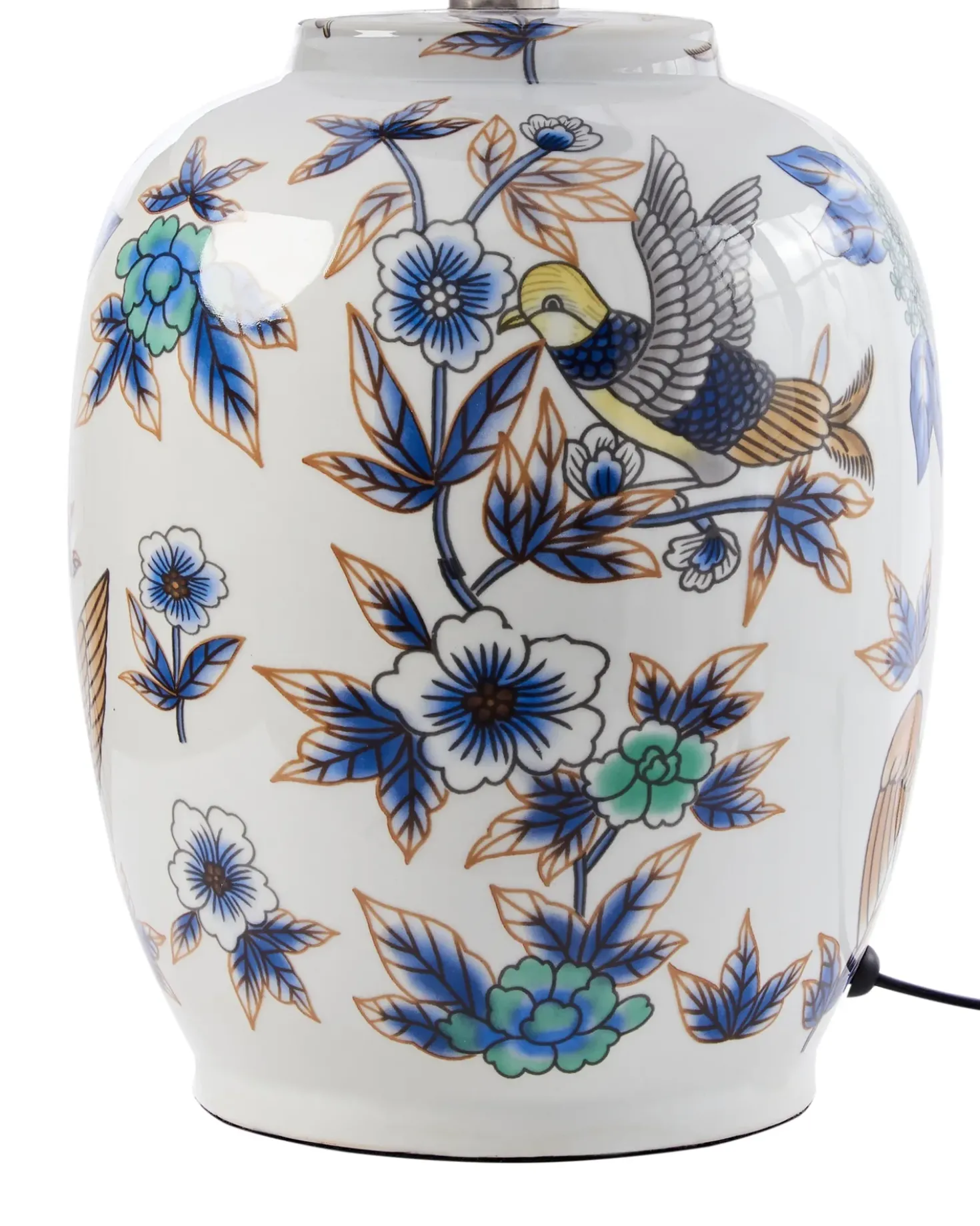 Lampada da tavolo SUNJA Porcellana Bianco/Blu