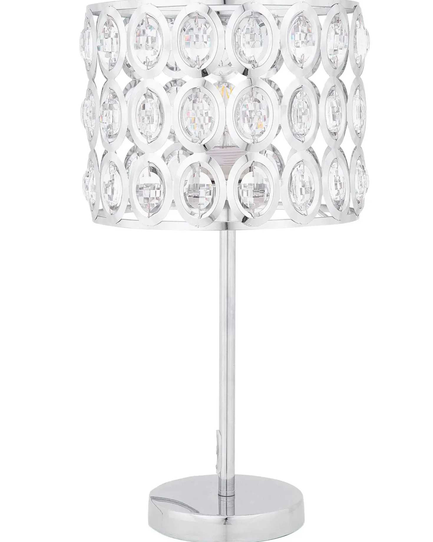 Lampada da tavolo TENNA Cristallo Argento