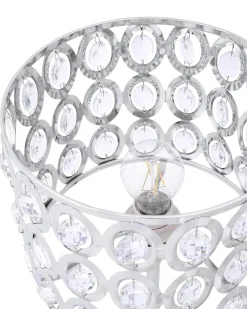 Lampada da tavolo TENNA Cristallo Argento