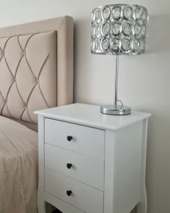 Lampada da tavolo TENNA Cristallo Argento