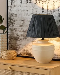 Lampada da tavolo TIGRE Ceramica Beige