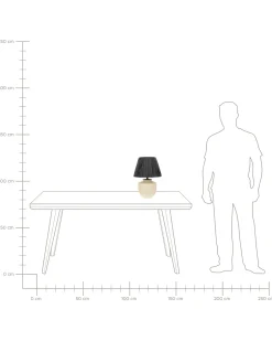 Lampada da tavolo TIGRE Ceramica Beige