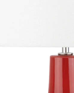 Lampada da tavolo TRIVERSA Ceramica Rosso