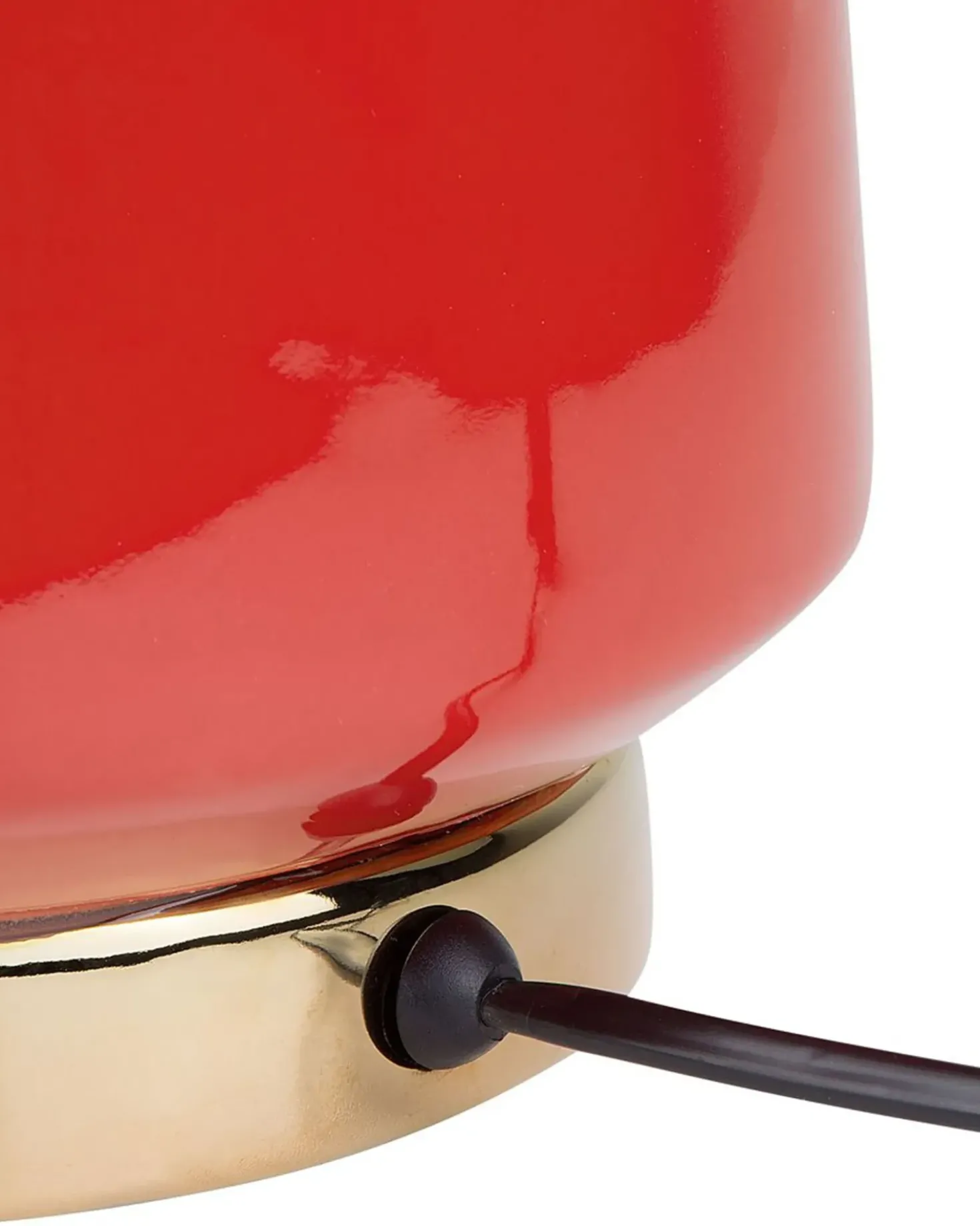 Lampada da tavolo TRIVERSA Ceramica Rosso
