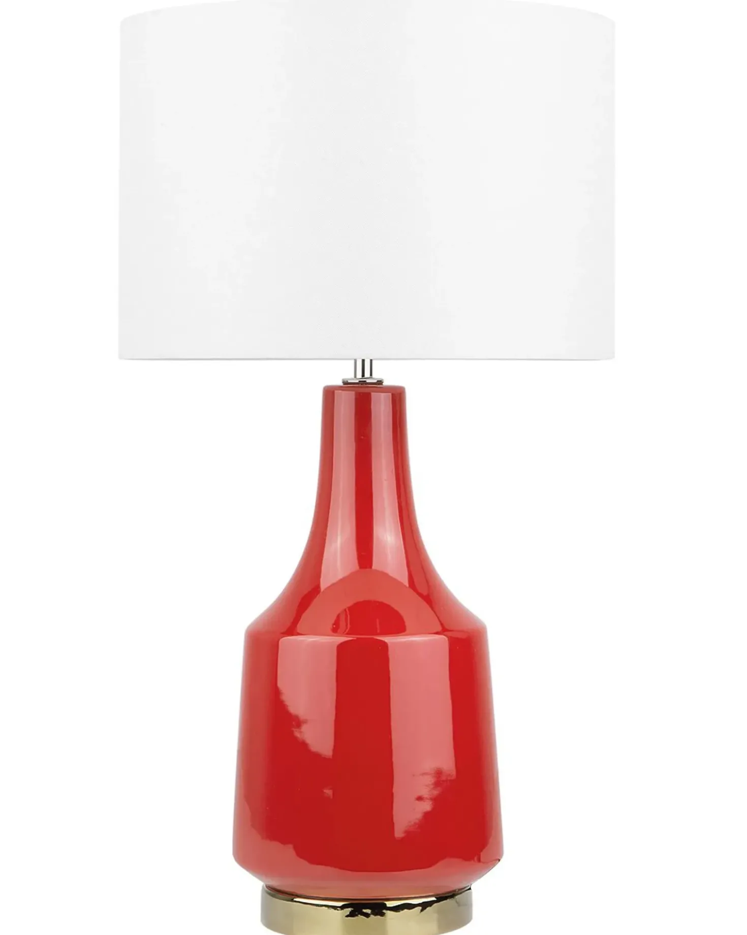 Lampada da tavolo TRIVERSA Ceramica Rosso