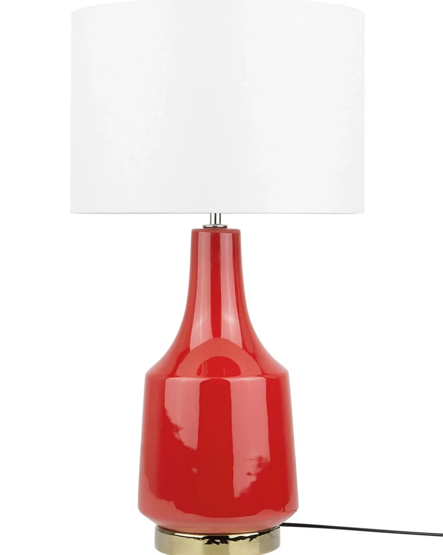Lampada da tavolo TRIVERSA Ceramica Rosso