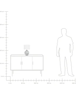 Lampada da tavolo UELE Metallo Marmo Grigio