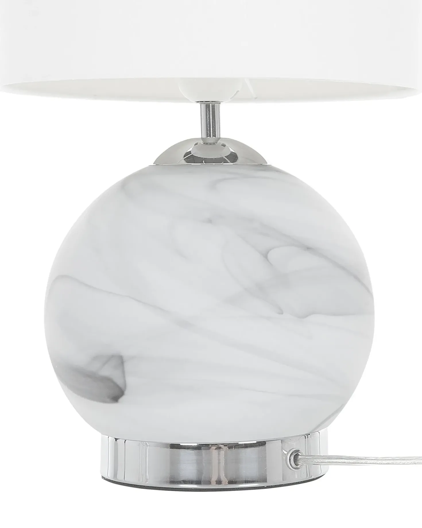Lampada da tavolo UELE Metallo Marmo Grigio