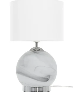 Lampada da tavolo UELE Metallo Marmo Grigio