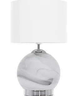 Lampada da tavolo UELE Metallo Marmo Grigio