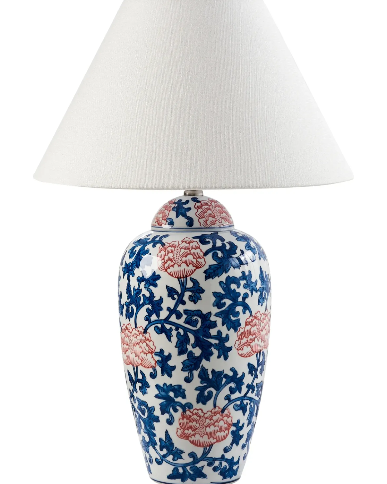 Lampada da tavolo VERUSA Porcellana Bianco/Blu