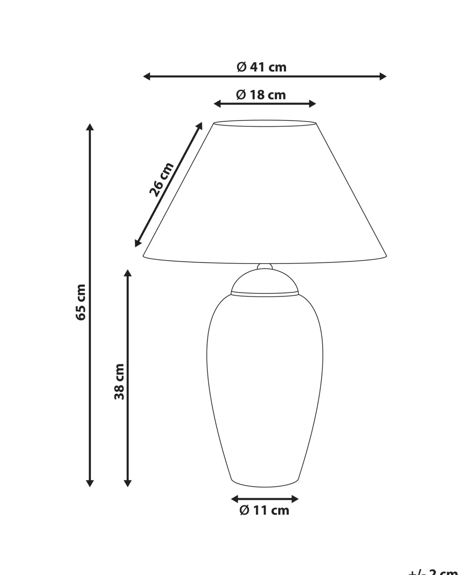 Lampada da tavolo VERUSA Porcellana Bianco/Blu