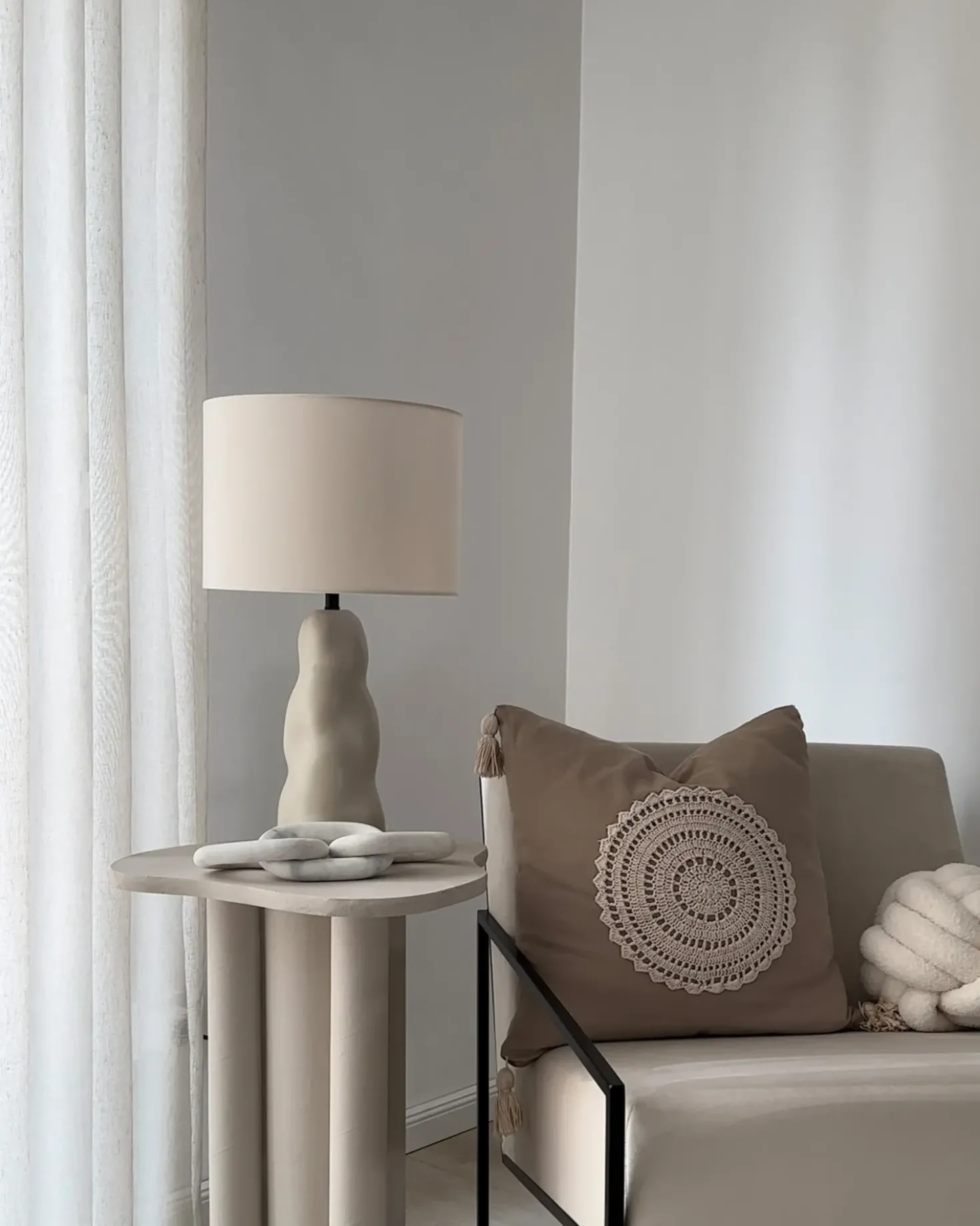Lampada da tavolo VILAR Ceramica Beige