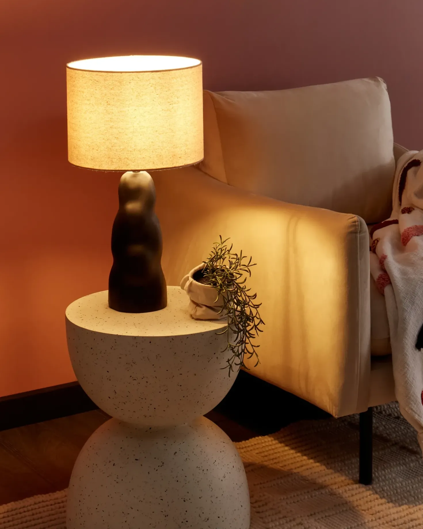 Lampada da tavolo VILAR Ceramica Nero