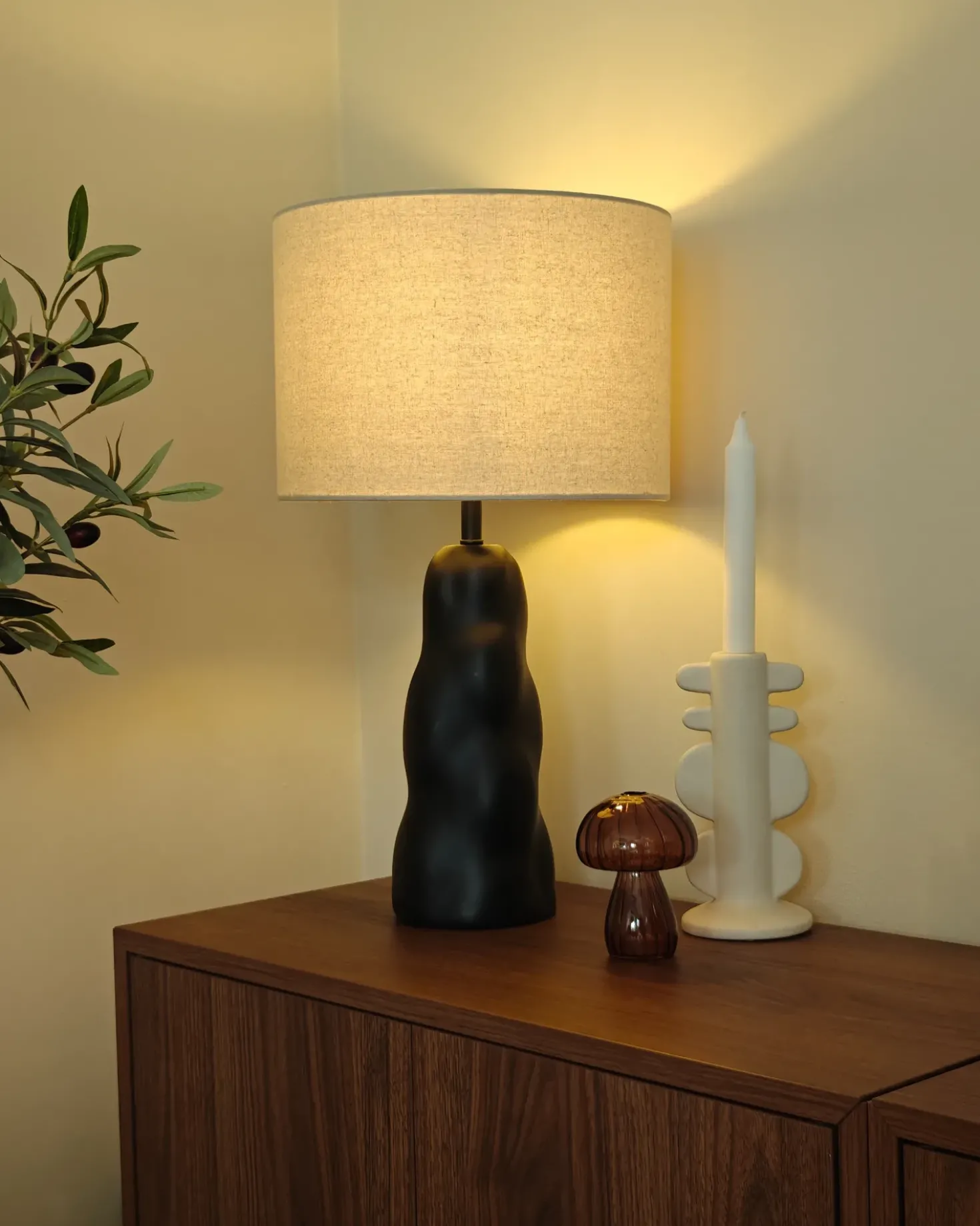 Lampada da tavolo VILAR Ceramica Nero
